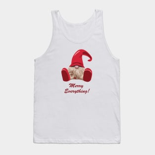 Merry Christmas Gnome Holiday shirt Tank Top